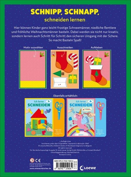 Produktbild: Ich lerne schneiden - Frohe Weihnachten!