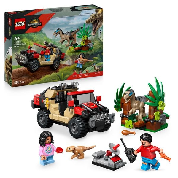 Produktbild: LEGO Jurassic World 76972 Raptor: Verfolgungsjagd mit dem Geländewagen