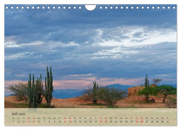 Produktbild: BEKANNTES UND UNBEKANNTES KOLUMBIEN (Wandkalender 2026 DIN A4 quer), CALVENDO Monatskalender