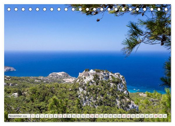 Produktbild: Rhodos und Symi (Tischkalender 2026 DIN A5 quer), CALVENDO Monatskalender
