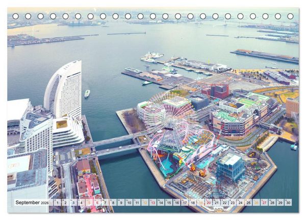 Produktbild: Japan - Tokio, Yokohama, Nagasaki (Tischkalender 2026 DIN A5 quer), CALVENDO Monatskalender