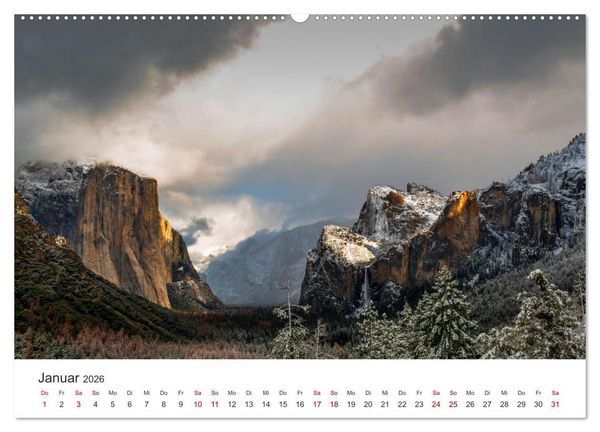 Produktbild: Yosemite - Nationalpark (hochwertiger Premium Wandkalender 2026 DIN A2 quer), Kunstdruck in Hochglanz