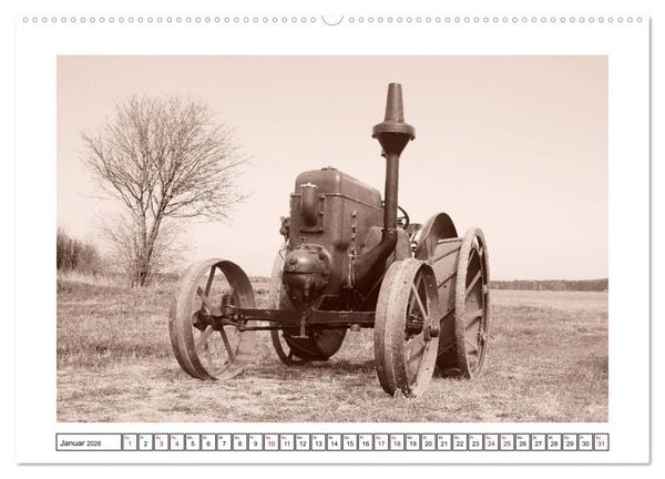 Produktbild: Von Lanz Bulldog bis Hanomag Traktor - Klassiker 1926 - 1975 (Wandkalender 2026 DIN A2 quer), CALVENDO Monatskalender