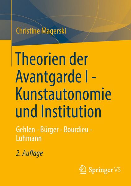 Produktbild: Theorien der Avantgarde I - Kunstautonomie und Institution