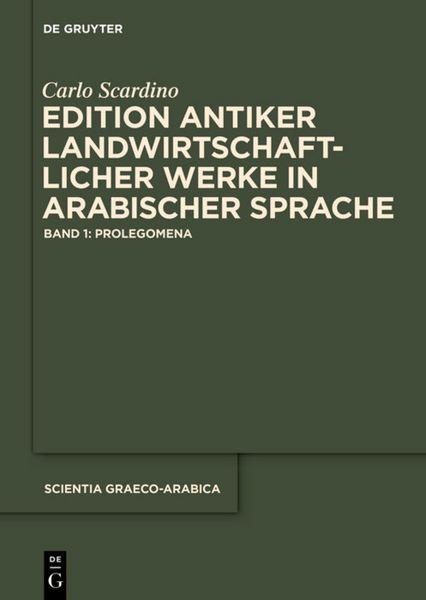 Produktbild: Edition antiker landwirtschaftlicher Werke in arabischer Sprache