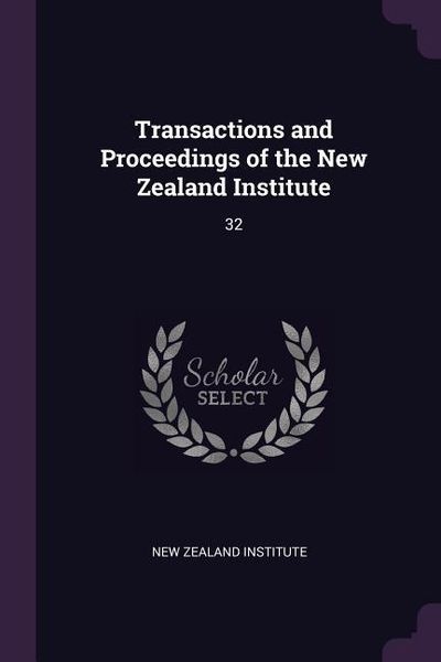 Produktbild: Transactions and Proceedings of the New Zealand Institute