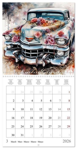 Produktbild: Beauty on wheels (Wall Calendar 2026 12 &times; 12 Inch) CALVENDO 12 Month Wall Calendar