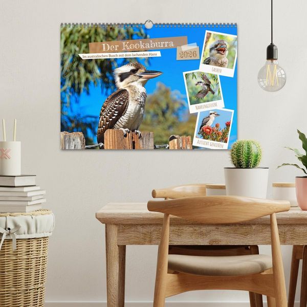 Produktbild: Der Kookaburra - Im australischen Busch mit dem lachenden Hans (Wandkalender 2026 DIN A3 quer), CALVENDO Monatskalender