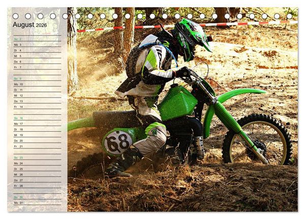 Produktbild: Motocross - tollk&uuml;hne Kerle (Tischkalender 2026 DIN A5 quer), CALVENDO Monatskalender