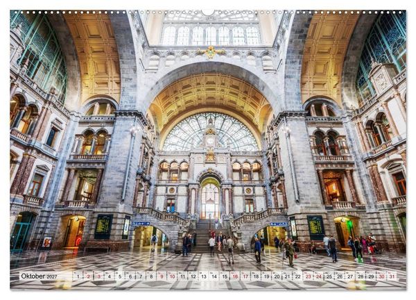 Produktbild: Bahnh&ouml;fe in Europa (hochwertiger Premium Wandkalender 2027 DIN A2 quer), Kunstdruck in Hochglanz
