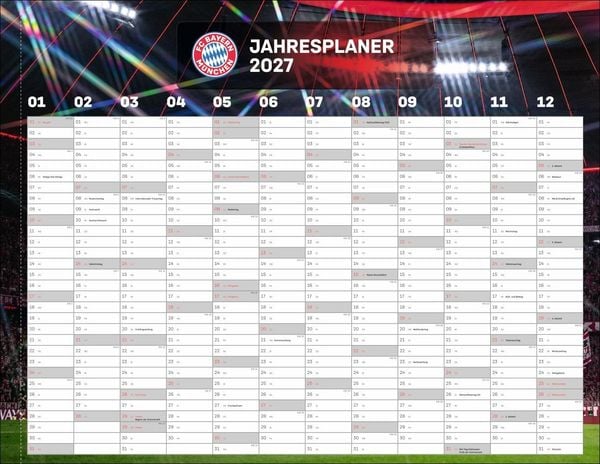 Produktbild: FC Bayern M&uuml;nchen Posterkalender 2027