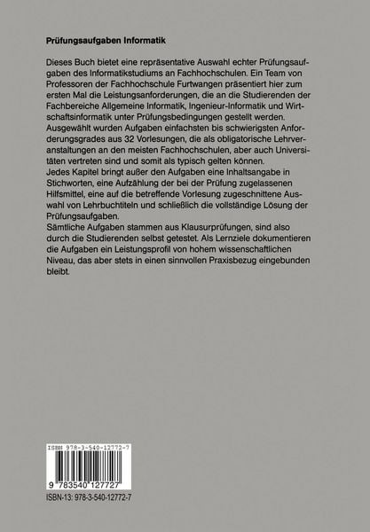 Produktbild: Pr&uuml;fungsaufgaben Informatik