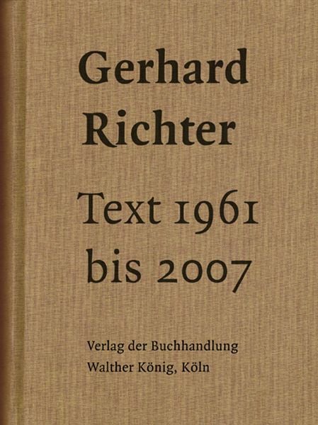 Produktbild: Gerhard Richter. Text 1961 bis 2007