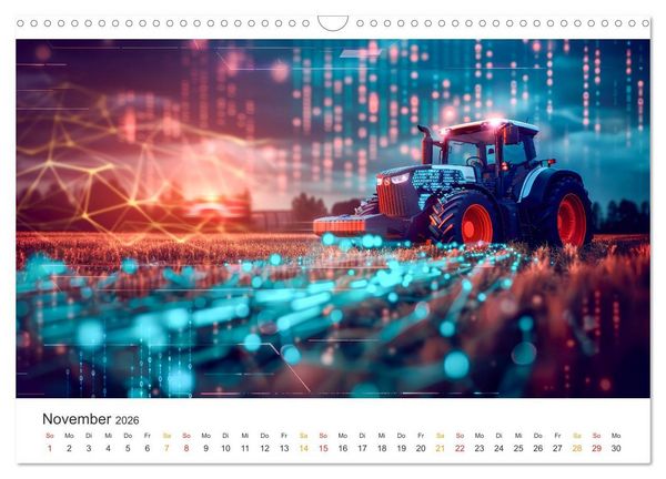 Produktbild: Landwirtschaft 5.0 - digitale Welt (Wandkalender 2026 DIN A3 quer), CALVENDO Monatskalender