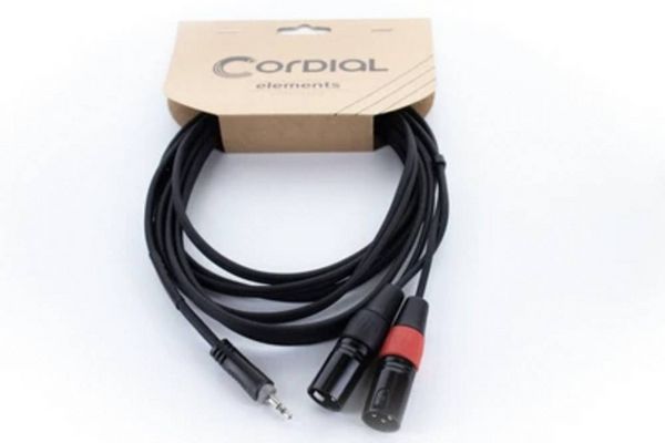 Produktbild: Cordial EY 1,5 WMM XLR Y-Adapter [1x Klinkenstecker 3.5mm - 2x XLR-Stecker 3 polig]