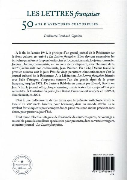 Produktbild: Les lettres francaises