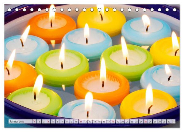 Produktbild: Kerzenlicht (Tischkalender 2026 DIN A5 quer), CALVENDO Monatskalender