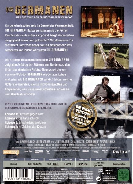 Produktbild: Die Germanen - Meilensteine der Fr&uuml;hgeschichte Europas [2 DVDs]