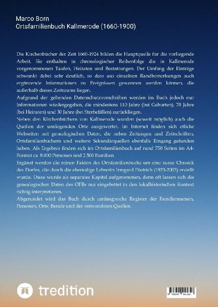 Produktbild: Ortsfamilienbuch Kallmerode inkl. Beinrode (1660-1900)
