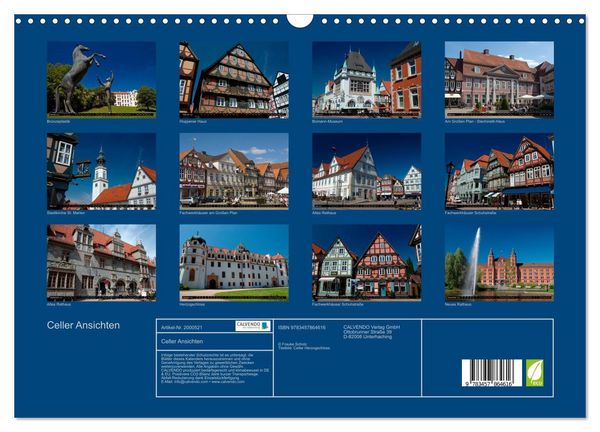 Produktbild: Celler Ansichten (Wandkalender 2026 DIN A3 quer), CALVENDO Monatskalender