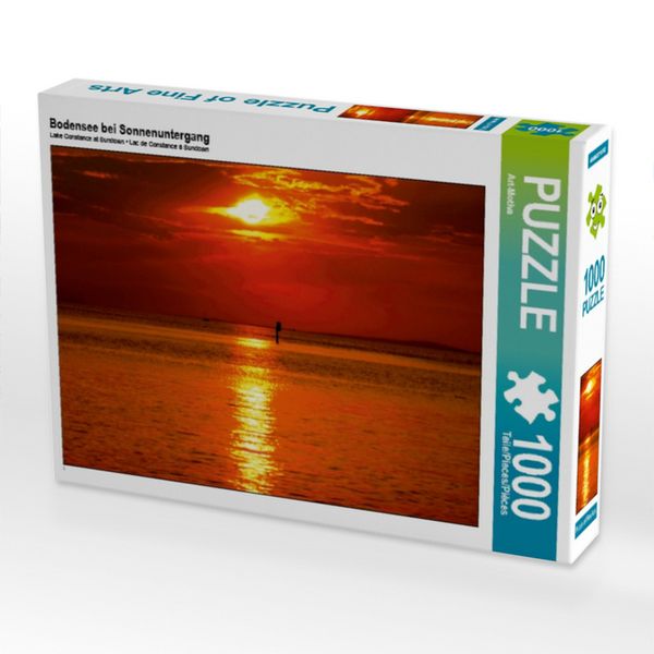 Produktbild: CALVENDO Puzzle Bodensee bei Sonnenuntergang | 1000 Teile Lege-Gr&ouml;&szlig;e 64x48cm Foto-Puzzle f&uuml;r gl&uuml;ckliche Stunden