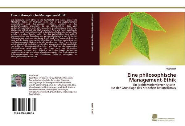 Produktbild: Eine philosophische Management-Ethik