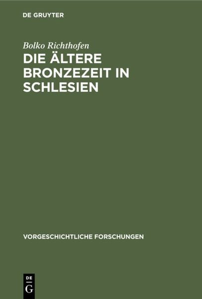 Produktbild: Die &auml;ltere Bronzezeit in Schlesien