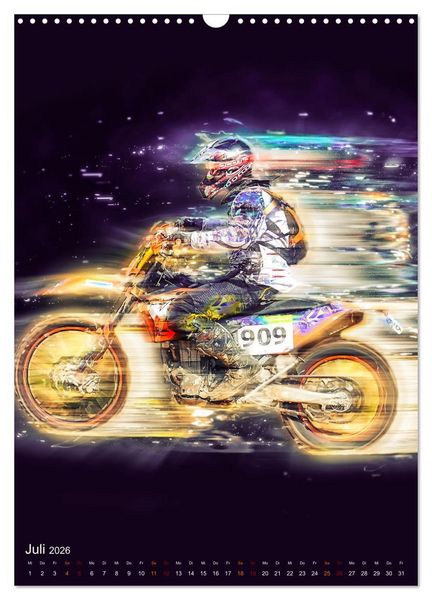 Produktbild: Motocross - einfach faszinierend (Wandkalender 2026 DIN A3 hoch), CALVENDO Monatskalender