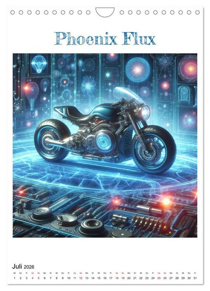 Produktbild: Motorr&auml;der der Zukunft (Wandkalender 2026 DIN A4 hoch), CALVENDO Monatskalender