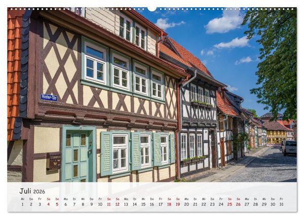Produktbild: Wernigerode - Historische Fachwerkstadt am Harz (hochwertiger Premium Wandkalender 2026 DIN A2 quer), Kunstdruck in Hochglanz