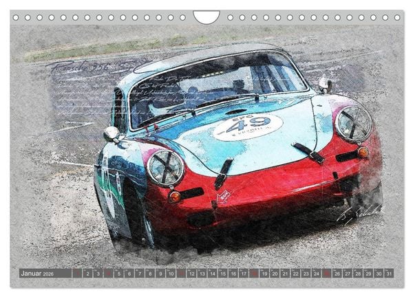 Produktbild: Rennsport am Limit (Wandkalender 2026 DIN A4 quer), CALVENDO Monatskalender