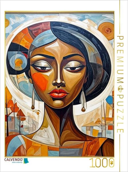 Produktbild: CALVENDO Puzzle Naomi und die Glut der Savanne | 1000 Teile Lege-Gr&ouml;&szlig;e 64x48cm Foto-Puzzle f&uuml;r gl&uuml;ckliche Stunden