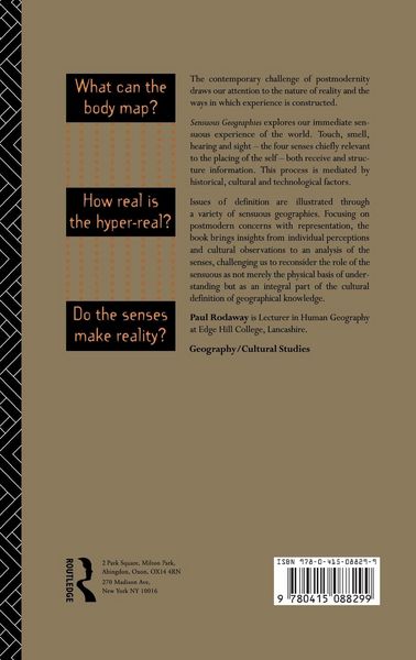 Produktbild: Sensuous Geographies