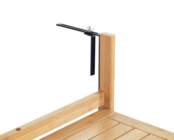 Produktbild: Bambus Balkon-Klapptisch Mod. Waikiki, zum Einh&auml;ngen an Balkongel&auml;nder