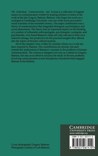 Produktbild: The Individual, Communication, and Society