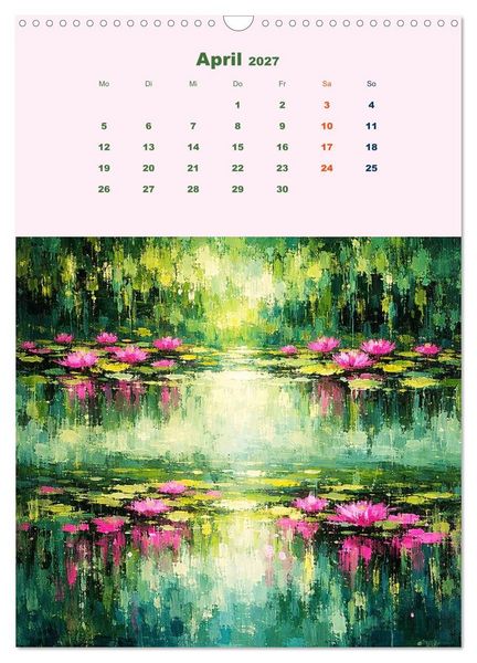 Produktbild: Upside Down Gem&auml;lde - Gespiegelte Landschaften (Wandkalender 2027 DIN A3 hoch), CALVENDO Monatskalender