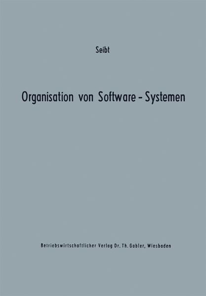 Produktbild: Organisation von Software-Systemen