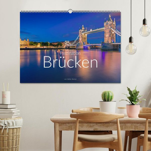 Produktbild: Faszination Br&uuml;cken (Wandkalender 2026 DIN A2 quer), CALVENDO Monatskalender