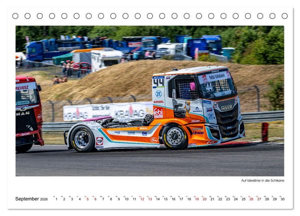 Produktbild: TRUCK RACING - Motorsport in XXL (Tischkalender 2026 DIN A5 quer), CALVENDO Monatskalender