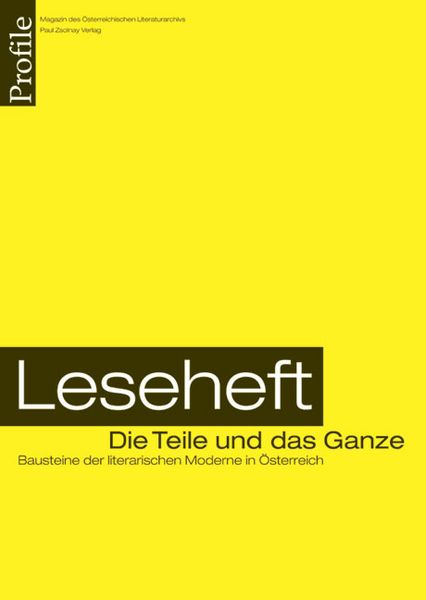 Produktbild: Profile 10/Leseheft, Die Teile und das Ganze