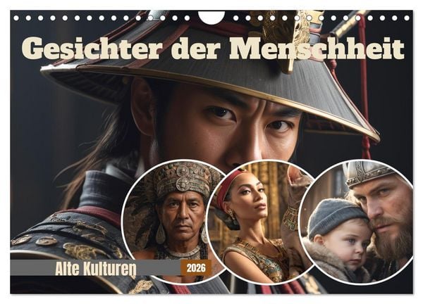 Produktbild: Gesichter der Menschheit (Wandkalender 2026 DIN A4 quer), CALVENDO Monatskalender