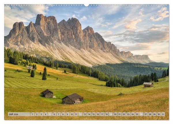 Produktbild: Faszination Dolomiten (hochwertiger Premium Wandkalender 2026 DIN A2 quer), Kunstdruck in Hochglanz