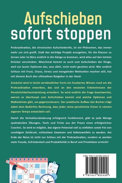 Produktbild: Aufschieben sofort stoppen