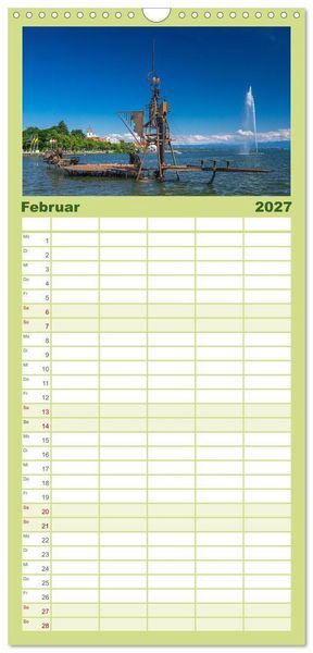 Produktbild: Familienplaner 2027 - Friedrichshafen am Bodensee mit 5 Spalten (Wandkalender, 21 x 45 cm) CALVENDO