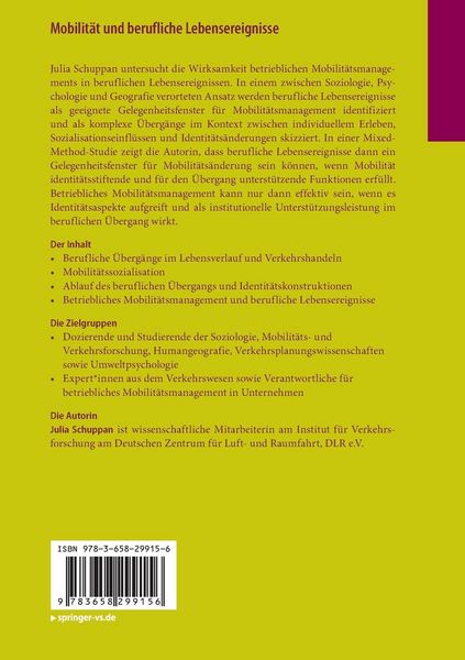 Produktbild: Mobilit&auml;t und berufliche Lebensereignisse