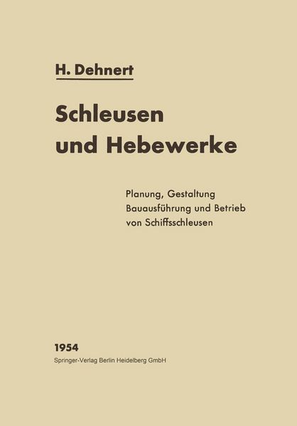 Produktbild: Schleusen und Hebewerke