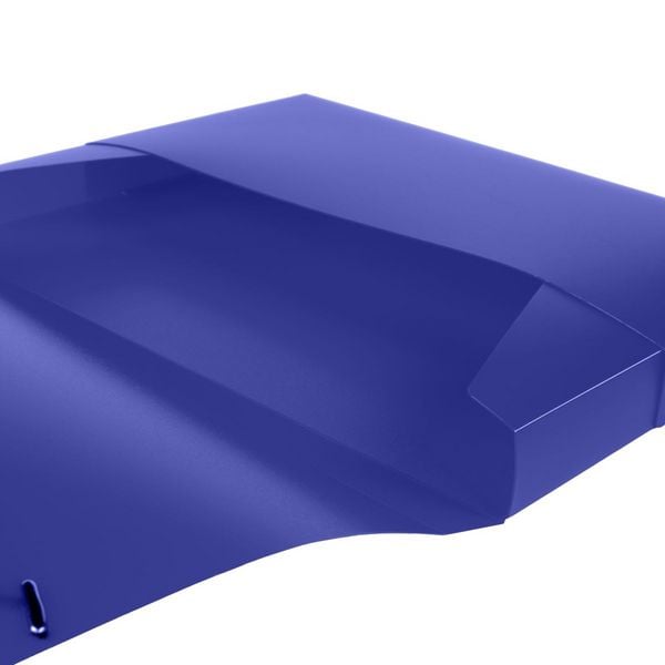 Produktbild: Idena Heftbox PP mit Gummizug transluzent blau DIN A4
