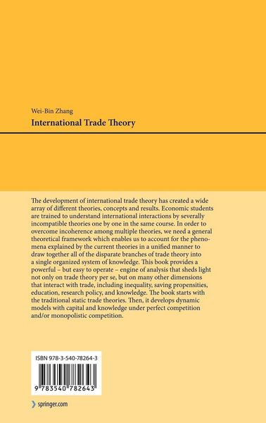 Produktbild: International Trade Theory