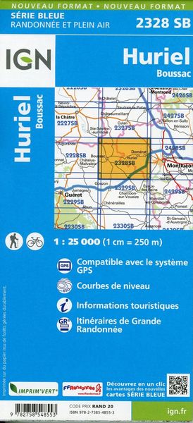 Produktbild: Huriel-Boussac 1:25 000