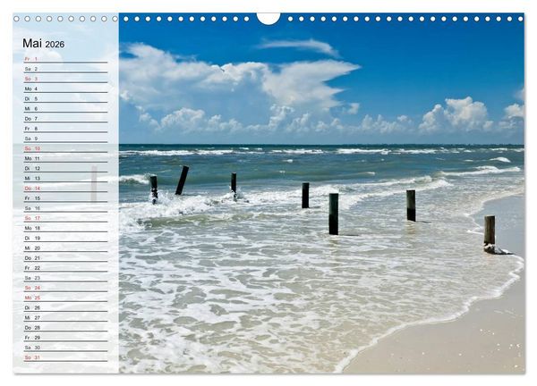 Produktbild: FLORIDA Idyllischer Sonnenscheinstaat (Wandkalender 2026 DIN A3 quer), CALVENDO Monatskalender